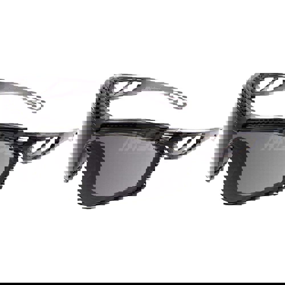 Safety Glass: Anti-Fog, Polycarbonate, Gray Lenses, Foam Lined